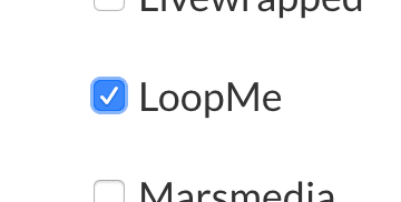 LoopMe checkbox